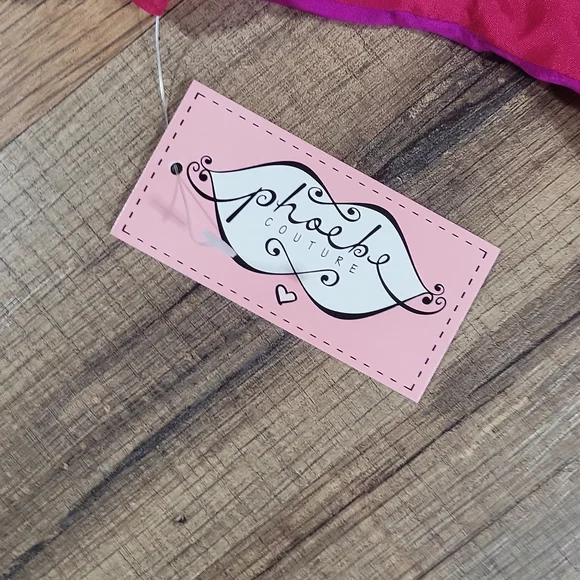 PHOEBE COUTURE 100% Silk Hot Pink & Purple Colorblock Shift Dress - Picture 4 of 14